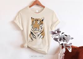 Tiger Graphic Tee Vintage Tiger Oversized Tee Tropical Etsy Ireland