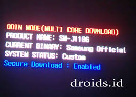 Samsung J1 Ace Sm J110g Hanya Bertuliskan Odin Mode Droids