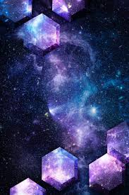 galaxy paper craft hexagon patterned background free image by rawpixel com adj วอลเปเปอร คำคม
