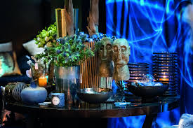 Decoration Unlimited Of Messe Frankfurt Christmasworld This Year Show Was Dark Ocean Design Concept And Realisation In 2020 Interior Styling Decor Table Decorations