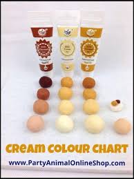 Cream Progel Food Colour Chart Food Coloring Chart
