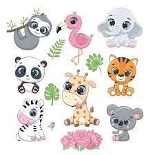 Cute Zoo Animals Clipart Png Eps Australian Animals Clipart Etsy Animal Clipart Zoo Animals Cute Cartoon Animals