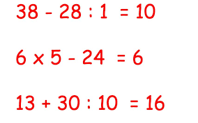 Aus dem werk 07152 selbstkontrollaufgaben mathematik klasse 5. Punkt Vor Strich Rechnung Strichrechnung Arbeitsblatter