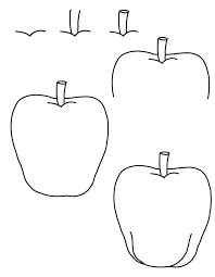 Maybe you would like to learn more about one of these? How To Draw An Apple Learn How To Draw An Apple With Simple Step By Step Instructions Drawing Apple Fruits Drawing Art Drawings For Kids