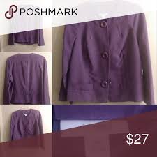 Plus Size Purple Suede Jacket Dressbarn 18w Purple Suede Dress Barn Dresses Suede Jacket