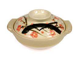 Clay coyote chip & dip. Medium Size Cherry Blossom Donabe Clay Pot Cookware