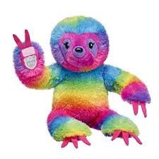 Rainbow Stripes Sloth Sloth Stuffed Animal Build A Bear Sloth Stuffed Animal Baby Animals Funny Build A Bear