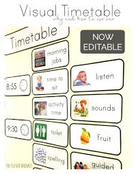 Why And How To Use A Visual Timetable Effectively Visual Timetable Teaching Handwriting Resource Classroom