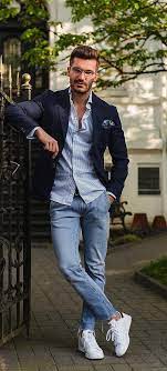 Shirt Jeans And Blazer Outfit For A Smart Casual Look Men Sbusinessoutfit Men S Busin Smart Casual Jeans Outfit Blazers For Men Casual Smart Casual Menswear