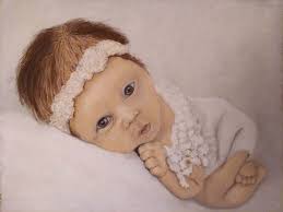 Finally finished, baby's feet inside his mother's hands