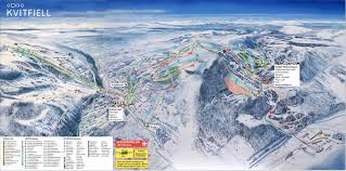 Formerly there were few possibilities to map a ski resort. Kvitfjell Alpine Centre Piste Map Trail Map