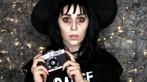 Let's go so first things first apply pale foundation all over your skin. Lydia Deetz Makeup Transformation Youtube