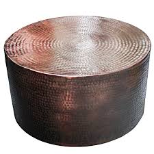 Shani Aluminium Drum Coffee Table In Black Bronze Buy Tables Drum Coffee Table Aluminum Coffee Table Round Coffee Table