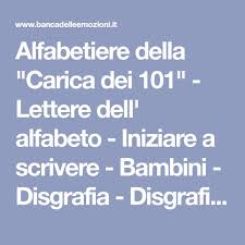Le iscrizioni on line sono obbligatorie per le scuole statali e facoltative per le scuole paritarie; Alfabetiere Della Carica Dei 101 Lettere Dell Alfabeto Iniziare A Scrivere Bambini Disgrafia Disgrafismo Lettere Dell Alfabeto Alfabeto Disgrafia
