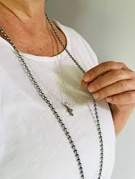 Chunky Silver Chain Chain Necklace 24 Inch Or 36 Inch Chain Etsy Ball Chain Necklace Necklace Chain Necklace