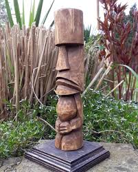 Image May Contain Plant And Outdoor In 2020 Tiki Art Tiki Statues Tiki Head