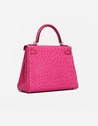 Os kelly & katie thriftytraveler. Hermes Kelly 28 Ostrich Fuchsia Saclab