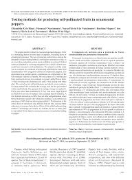 In the case of pepper plants, as self pollinators, they can be pollinated in much the same way as tomatoes although it is rarely necessary. Pdf Testing Methods For Producing Self Pollinated Fruits In Ornamental Peppers