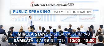 Cursul de public speaking te învață să folosești tehnicile de antrenament ale actorilor pentru a putea deveni un vorbitor elocvent, cu tematică curs public speaking. Seminar Gratuit Vorbirea PublicÄƒ Public Speaking