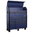 Heavy-Duty 52 inch W x 20 inch D 15-Drawer Tool Storage Chest And Cabinet In Matte Blue H52CH6TR9BLU Husky