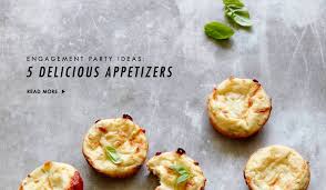 Let's trade the standard crudités platters and chip dips for something a little more exciting: The Best Hors D Oeuvres To Serve At Your Engagement Party