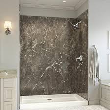 Marble tub decks can give a bath an elegant and formal appeal and marble walls and surrounds, transform a merely nice bathroom into an opulent and luxurious statement of style. Wetwall 60 W X 32 D X 80 H Shower Surround 4 Piece At Menards