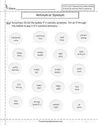 Synonyms And Antonyms Worksheets Antonyms Worksheet Synonym Worksheet Synonyms And Antonyms