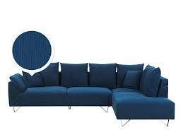 Shop our corduroy sofa selection from the world's finest dealers on 1stdibs. Left Hand Corduroy Corner Sofa Navy Blue Lunner Beliani De