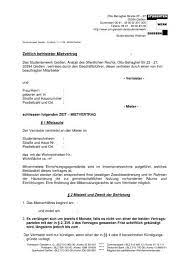 Der ehemalige mietvertrag des mieters wird somit quasi hinfällig und der jeweilige. Zeitlich Befristeter Mietvertrag Studentenwerk GieaÃ¿en
