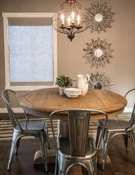 Everyone has or had them in their home at some point. Wood Table Metal Chairs Breakfast Area Round Dining Room Table Round Dining Room Rustic Dining Room Table