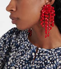 Isabel Marant, Hanabi earrings, Women, Red, One Size, Fashion jewelry