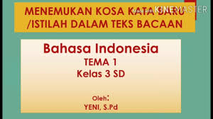 We did not find results for: Menemukan Kosa Kata Baru Istilah Di Dalam Teks Bacaan Tema 1 Kelas 3 Sd Youtube