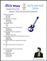 Perhaps it was the unique r. Elvis Presley Printable Trivia Trivia For Seniors Music Trivia Trivia Questions And Answers
