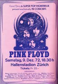 december 9 1972 hallenstadion zurich sui pink floyd concert poster pink floyd poster pink floyd art