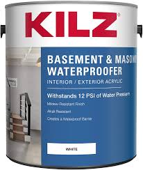 This product works great and looks great at first until the first sign of heavy rain. Kilz Interior Exterior Basement And Masonry Waterproofing Paint White 1 Gallon House Paint Amazon Com