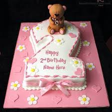 Trusted results with 2nd birthday cake ideas. Happy 2nd Birthday Cake With Name