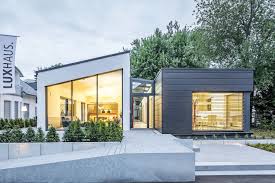 Musterhaus Ausstellung Eigenheim Garten Facade House Bungalow Modern House Design