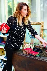 Black And White Polka Dot Top Outfit Chic Peek My Kohls Spring Collection Look Fashion Looks Chic Looks