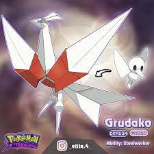 If Chigami Levels Up Knowing The Move Perish Song It Ll Evolve Into Grudako A Dragon Fairy Type Pokemon Grudako Is Fairy Type Pokemon Pokemon Pokemon Pokedex