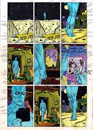 Chapter iii replaces watchmen from original cover. John Higgins Watchmen 3 Page 20 Color Guide The Judge Of All The Earth In C S Font Color 0x000000 Alan Moore Dave Gibbons And John Higgins S Font Watchmen Comic Art Gallery Room