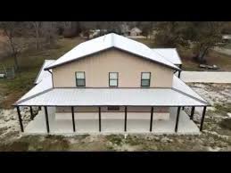 I made this design 3 years ago when i spent 2 weeks in thailand. Beautiful 2 Story Barndominium Home Aerial And Inside Footage Youtube