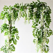 Dangling flowers that can decorate your ceiling or any other home interiors. 180cm Wisteria Artificial Flowers Wedding Arch Hanging Flower Ivy Vine Garland Diy Floral Wall Accessories For Party Decorations Flash Deal 378fd2 Goteborgsaventyrscenter