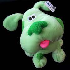 Nwt 2000 Blue S Clues Green Puppy Dog Plush Stuffed Animal Paramount Parks Plush Stuffed Animals Animals Dogs And Puppies