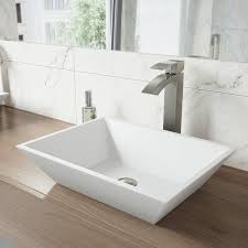 Matte Stone Handmade Rectangular Vessel Bathroom Sink Rectangular Sink Bathroom Above Counter Bathroom Sink Bathroom Sink
