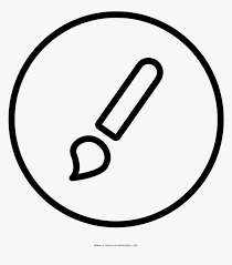 Add drama to any room with bold paint colors by following these 6 tips from hgtv.com. Paint Brush Coloring Page Circle Hd Png Download Kindpng