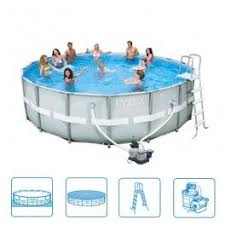 Intex Ultra Frame Pool 549 X 132 Cm Rond Met Zandfilter Ronde Zwembaden Zwembaden Tuin Zwembad