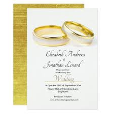 Elegant Rings Simple Wedding Invitation Zazzle Com Simple Wedding Invitations Custom Wedding Rings Simple Weddings