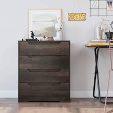 We did not find results for: Cinak 4 Drawer Chest Dresser With Drawers Wood Storage Cabinet With Cutout Handle Accent Tall Nightstand Organizer Unit For Home Office Dark Brown Walmart Com Walmart Com