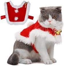 Legendog Cat Costume Christmas Adjustable Cat Santa Clothing Pet Costumes Pet Apparel For Small Dogs Cat Christmas Costumes Pet Costumes Christmas Pet Clothes