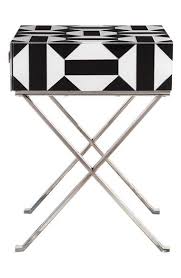 Black And White End Table Mondern Black And White Accent Table White Accent Table Accent Table